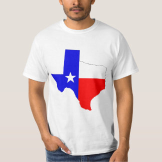 Texas met vlag t-shirt