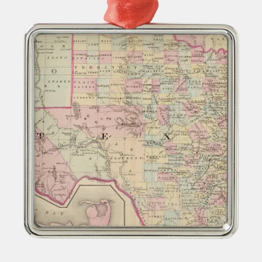 Texas Metalen Ornament (Voorkant)
