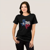 Texas Mijn Texas Dames Tri-Blend T-shirt (Voorkant volledig)