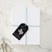 Texas Minimalist Texaanse kaart Bruiloft Welkom Cadeaulabel (Met Touw)