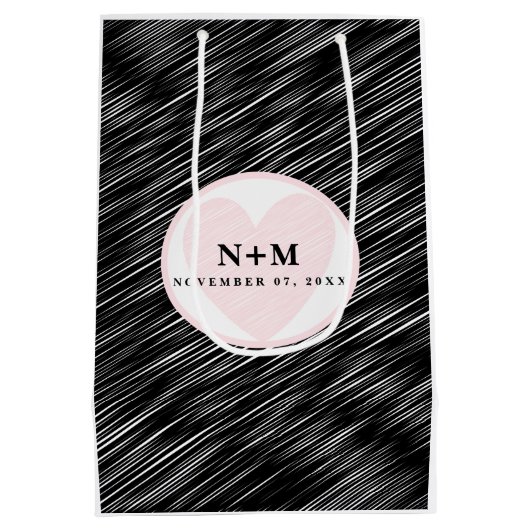 Texas Minimalist Texaanse kaart Bruiloft Welkom Medium Cadeauzakje (Achterkant)