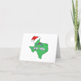 Texas Mistletoe Feestdagen Kaart