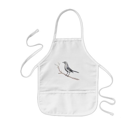 Texas Mockingbird Kinder Apron Schort (Voorkant)