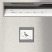 Texas Mockingbird Magnet (Insitu (Vaatwasser))