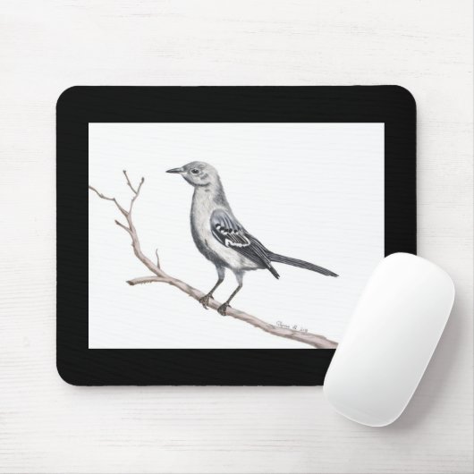 Texas Mockingbird Mousepad Muismat (Met muis)