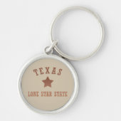 texas modern sunset-stijlpatroon sleutelhanger (Voorkant)