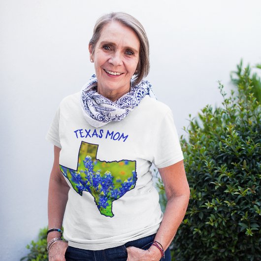 Texas Moeder Bluebonnets Staat Texas T-shirt