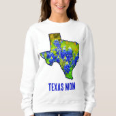 Texas Moeder Texas Bluebonnets Bloemen Trui (Voorkant)