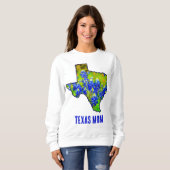 Texas Moeder Texas Bluebonnets Bloemen Trui (Voorkant volledig)