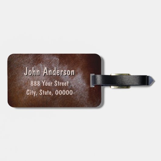 Texas Monogram A Bagagelabels voor reizen (Achterkant horizontaal)