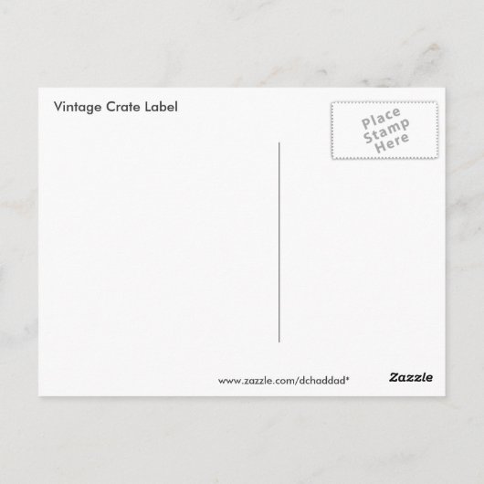 Texas Moon Citrus Fruit Crate Label Briefkaart (Achterkant)