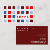 TEXAS (moskee-vierkantjes) Visitekaartje (Voorkant / Achterkant)