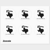 Texas Motto - Meer vee dan democraten Ronde Sticker (Vel)
