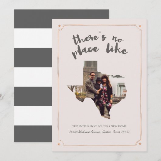 Texas Moving Announcement Aankondiging (Voorkant / Achterkant)