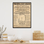 Texas Mutual Benefit Association Poster (Keuken)