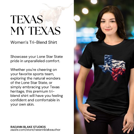 Texas My Texas Dames Tri-Blend T-shirt