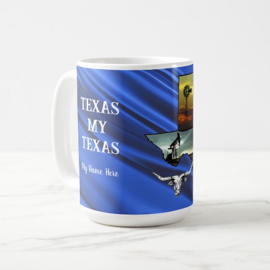 Texas My Texas gepersonaliseerde koffie Mok (Voorkant links)