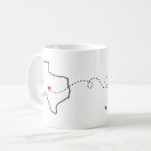 Texas naar Alaska - Heart2Heart Koffiemok (Voorkant links)