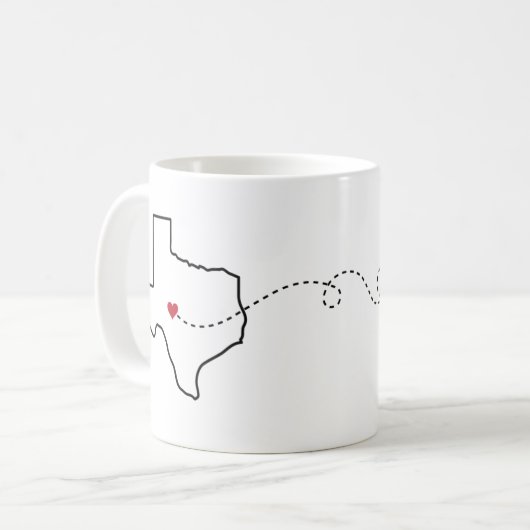 Texas naar Arizona - Heart2Heart Koffiemok (Voorkant links)