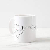 Texas naar Pennsylvania - Heart2Heart Koffiemok (Voorkant links)