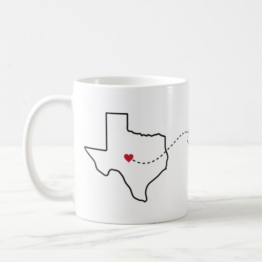 Texas naar Washington - Heart2Heart Koffiemok (Links)