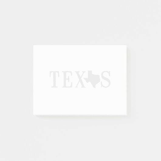Texas Name with State Shaped Letter Post-it® Notes (Voorkant)