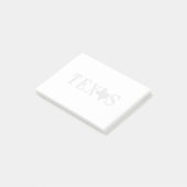 Texas Name with State Shaped Letter Post-it® Notes (Schuin)