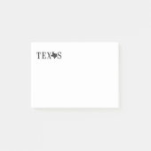 Texas Name with State Shaped Letter Post-it® Notes (Voorkant)