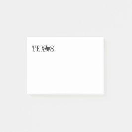 Texas Name with State Shaped Letter Post-it® Notes
