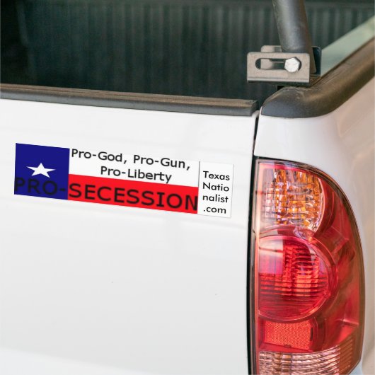Texas Nationalist Movement Bumpersticker (Op Truck)