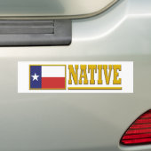 Texas Native Bumpersticker (Op auto)