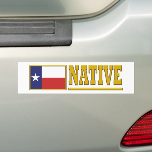 Texas Native Bumpersticker (Op auto)