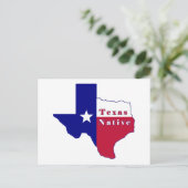 Texas Native Flag Map Briefkaart (Staand voorkant)