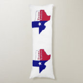 Texas Native Flag Map Lichaamskussen (Voorkant Verticaal)