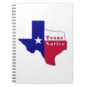Texas Native Flag Map Notitieboek (Voorkant)