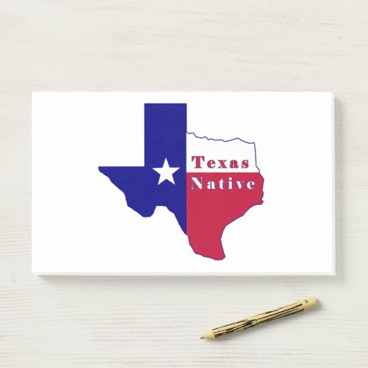 Texas Native Flag Map Post-it® Notes (Op bureau)
