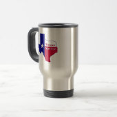 Texas Native Flag Map Reisbeker (Voorkant links)