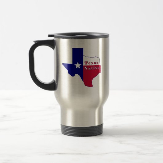 Texas Native Flag Map Reisbeker (Links)