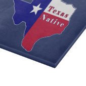 Texas Native Flag Map Snijplank (Hoek)