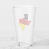 Texas Native Polygon German Flag Glas (Achterkant)