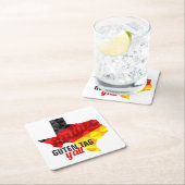 Texas Native Polygon German Flag Kartonnen Onderzetters (Insitu)