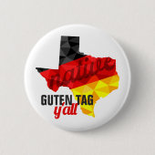 Texas Native Polygon German Flag Ronde Button 5,7 Cm (Voorkant)