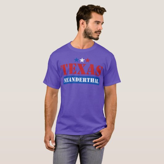 TEXAS NEANDERTHAL quote boy T-shirt (Voorkant volledig)