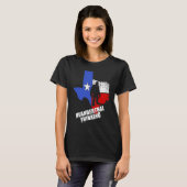 Texas Neanderthal Thinking  Funny Texan Political T-shirt (Voorkant volledig)