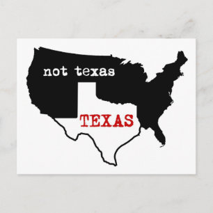 Texas / Niet Texas Briefkaart