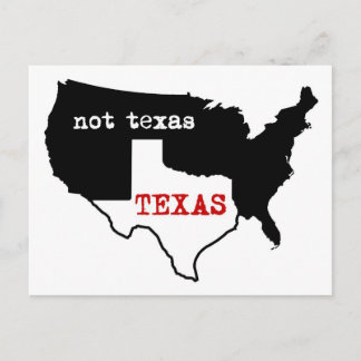 Texas / Niet Texas Briefkaart