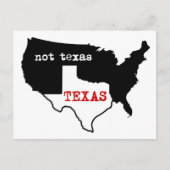 Texas / Niet Texas Briefkaart (Voorkant)