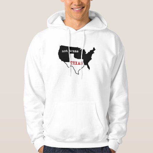 Texas / Niet Texas Hoodie (Voorkant)