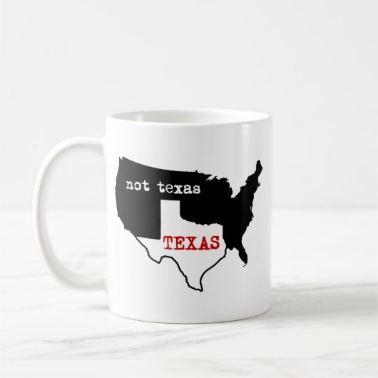 Texas / Niet Texas Koffiemok (Links)