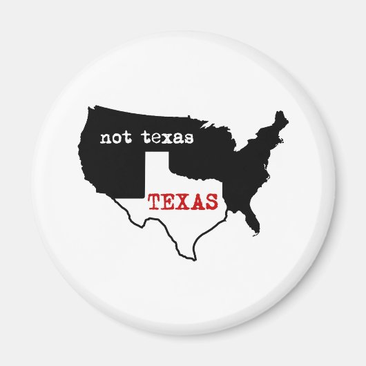 Texas / Niet Texas Magneet (Voorkant)